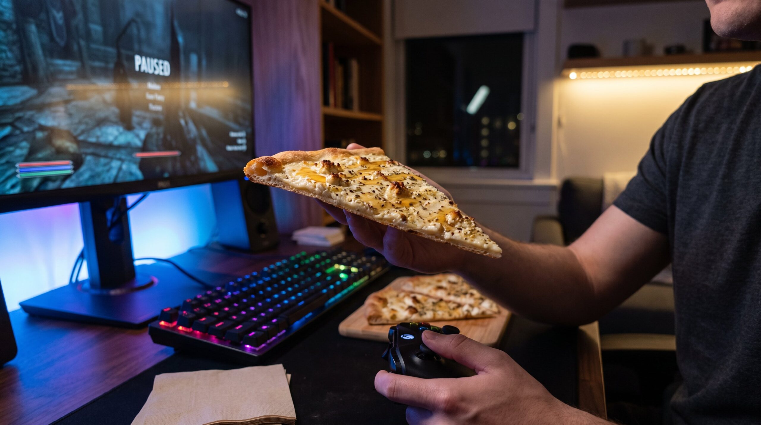 pizza bianco ch&egrave;vre