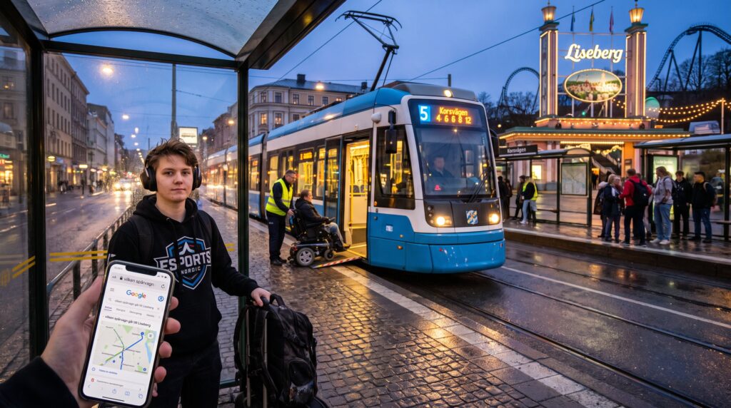 vilken spårvagn går till liseberg