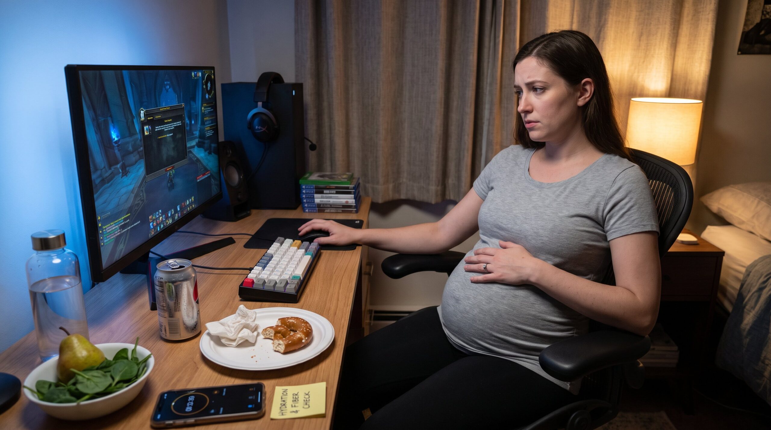 h&aring;rd i magen tidigt gravid