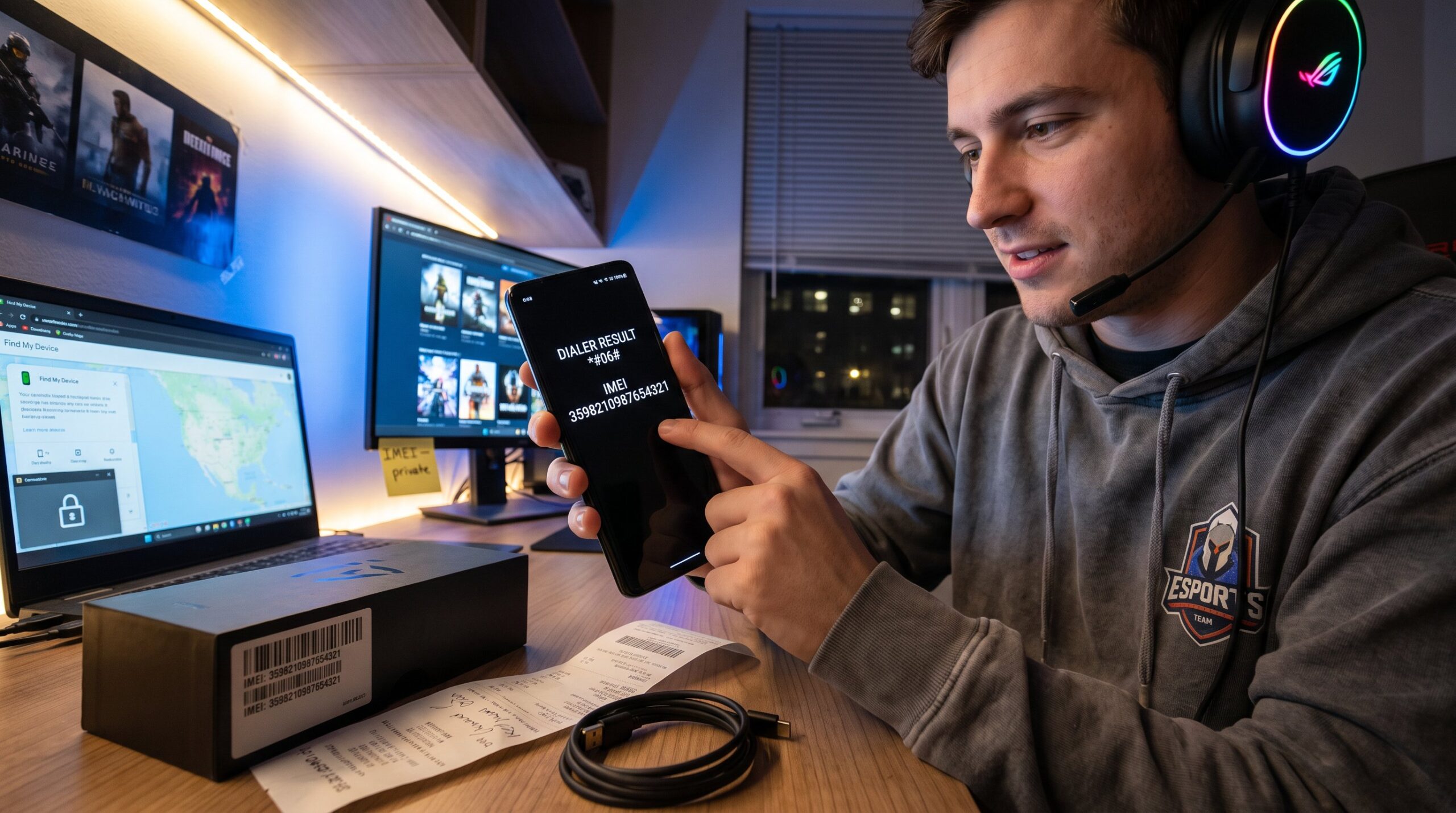 hur hittar man imei nummer