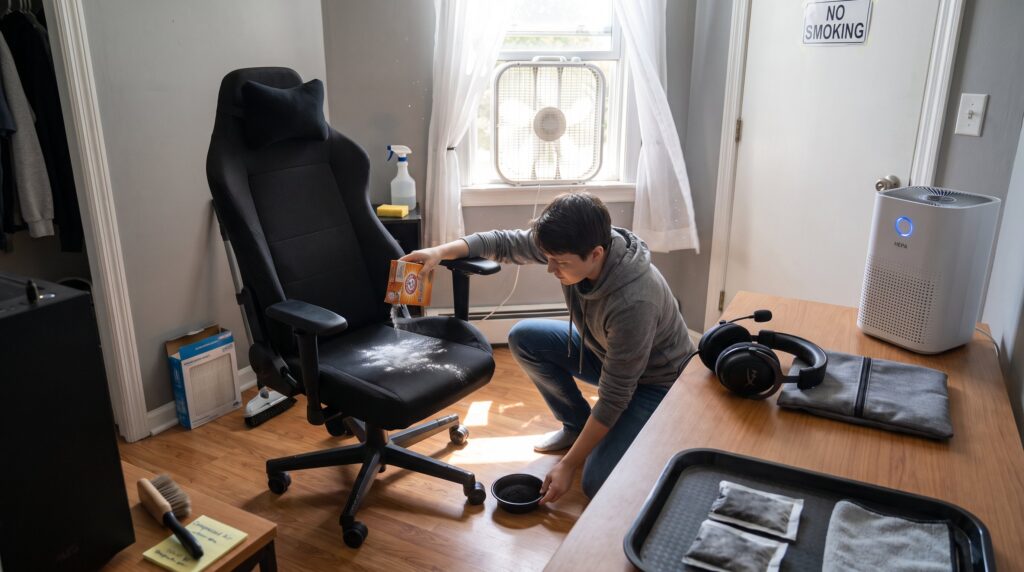 bli av med röklukt i hus